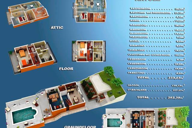 Villa Tivat Rom bilde